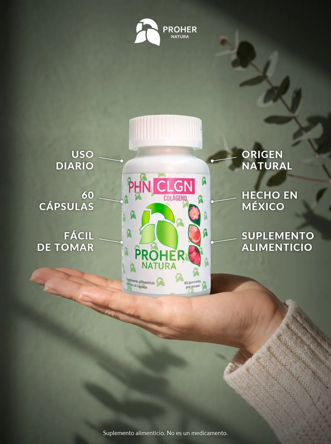 Colágeno CLGN Proher Natura, imagen 2 de 5