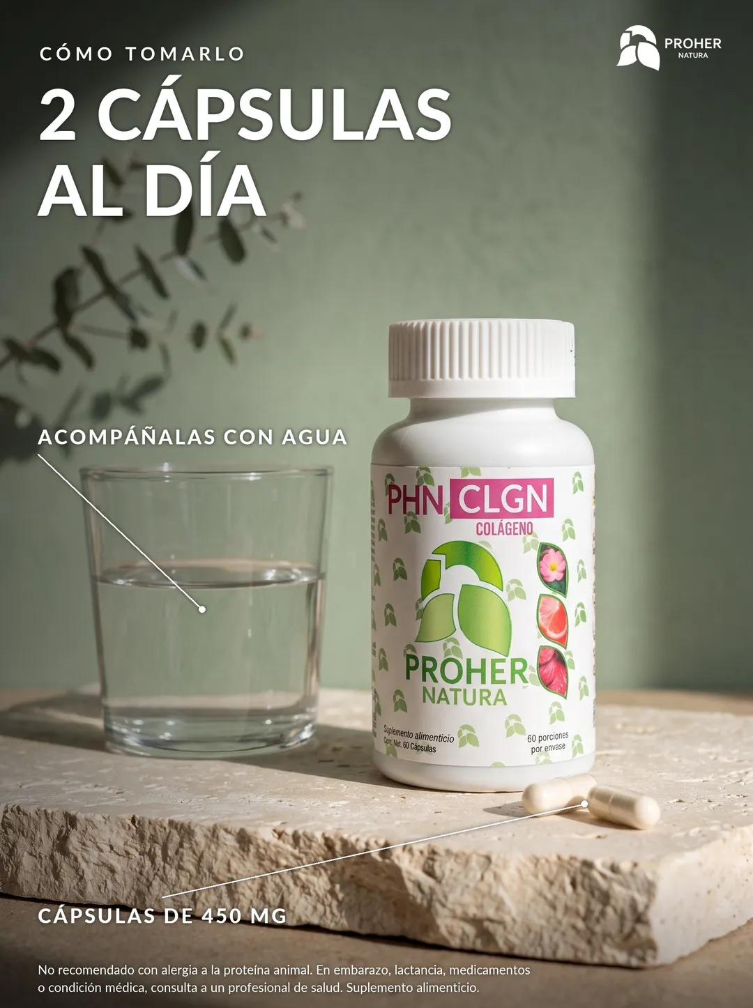 Colágeno CLGN Proher Natura, imagen 4 de 5