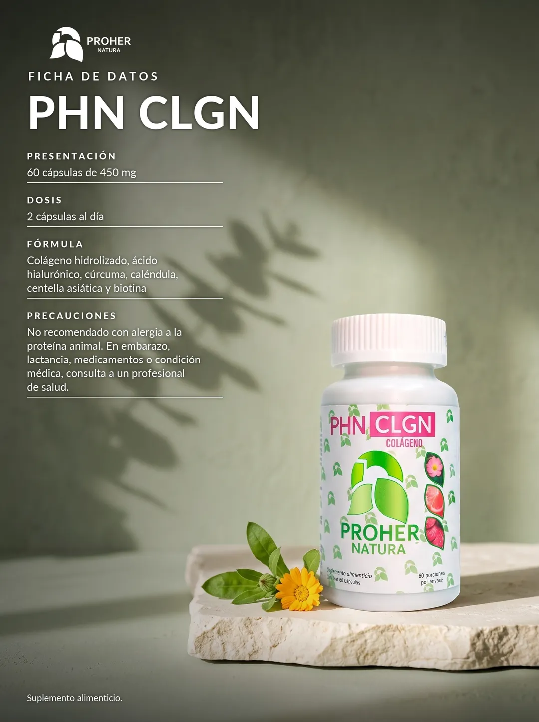 Colágeno CLGN Proher Natura, imagen 5 de 5