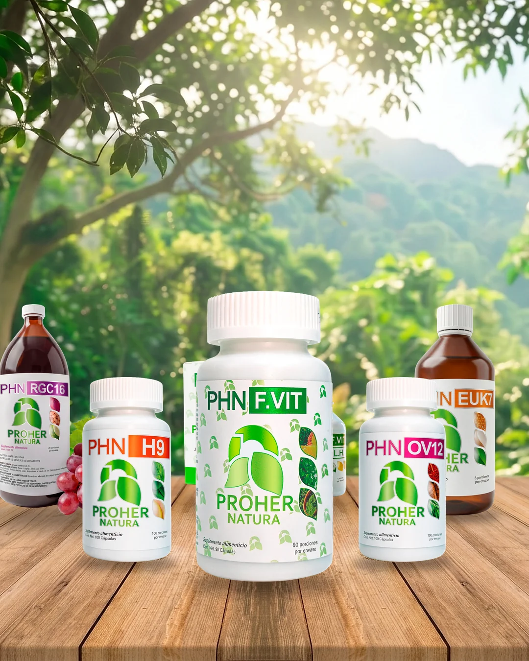 Productos PHN: suplementos vigentes de Proher Natura